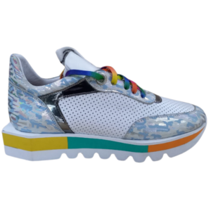 Vibrant Rainbow Chunky Sole Sneakers